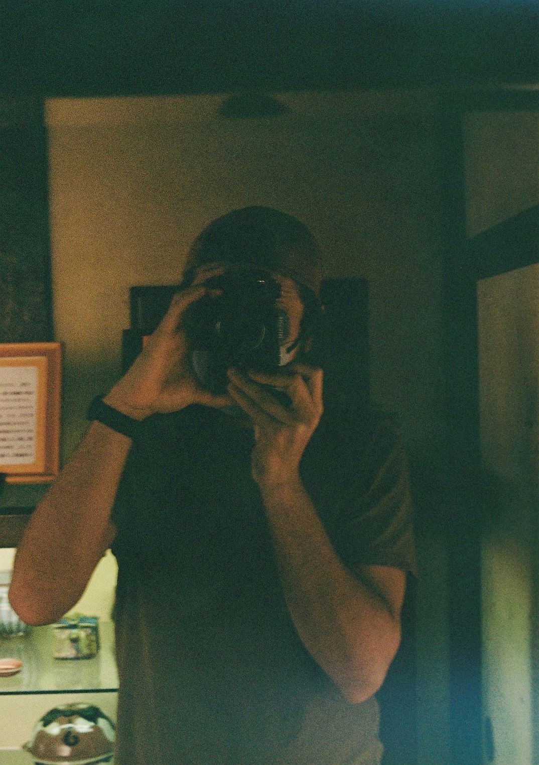 Blurry self portrait in a pottery museum. Image: Jason Koebler