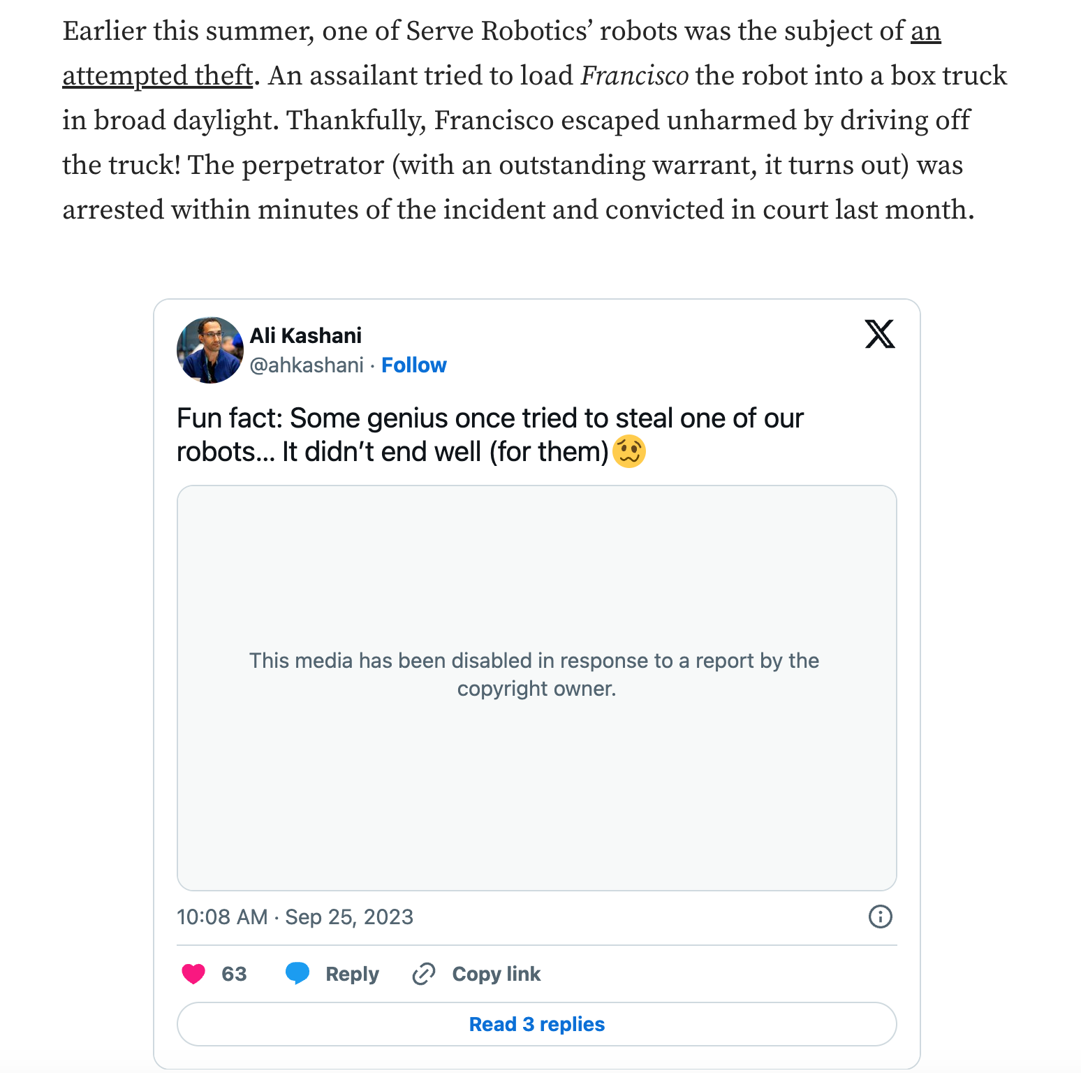 From Serve Robotics' CEO's blog post