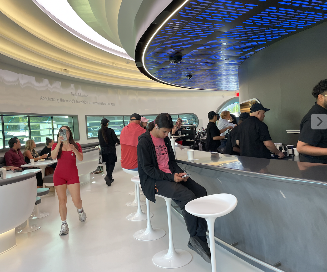 'It's Not a Political Statement': Checking in With Tesla Superfans at Elon Musk's New Diner
