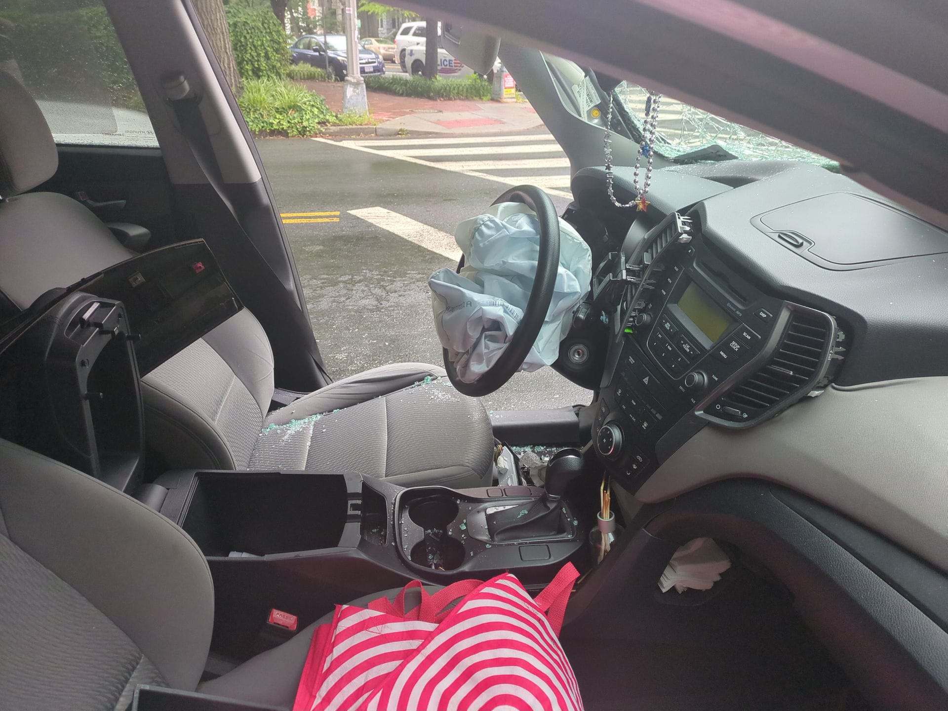 A National Guard Tactical Vehicle T-Boned a Civilian Car in D.C.