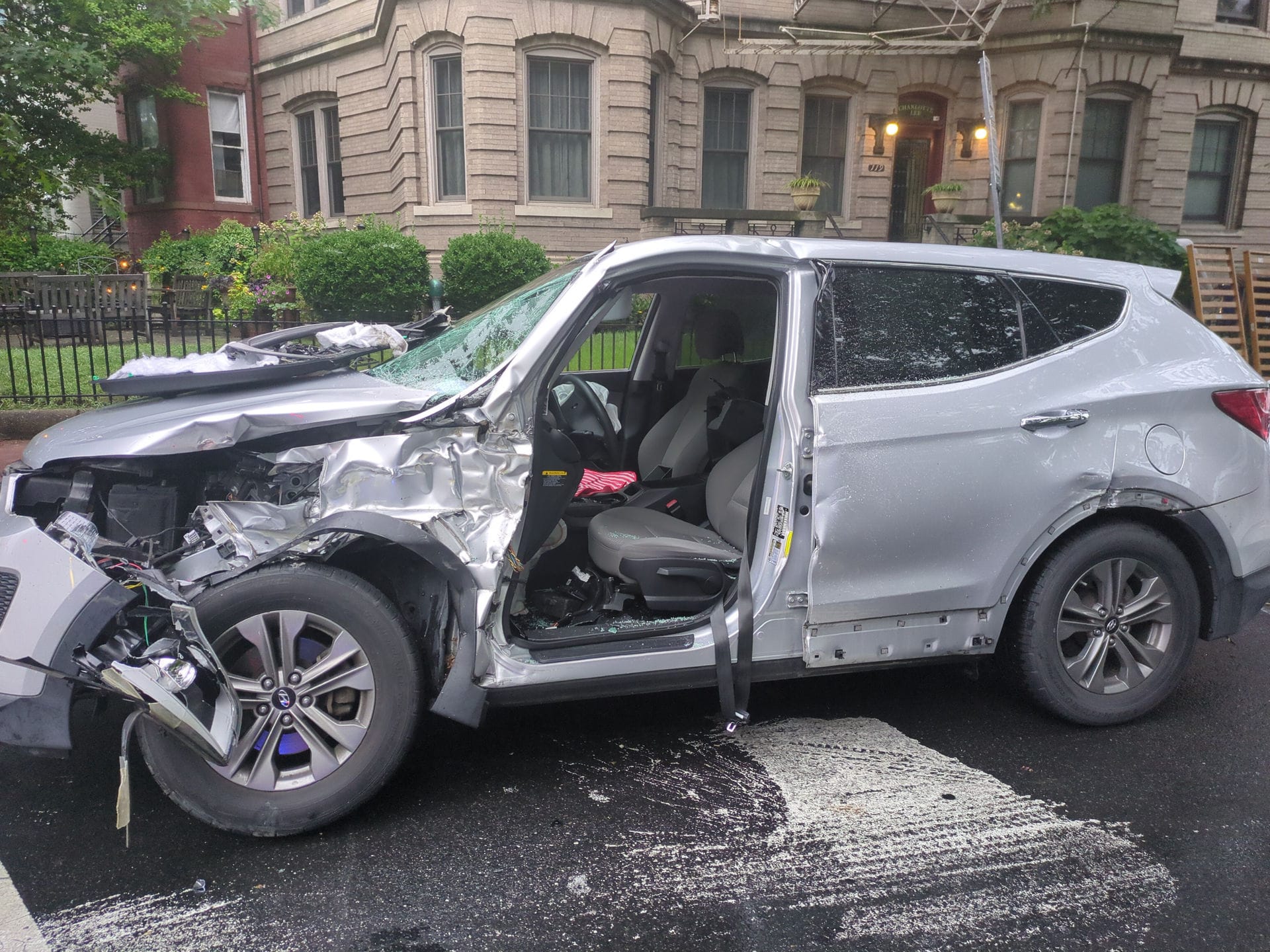 A National Guard Tactical Vehicle T-Boned a Civilian Car in D.C.