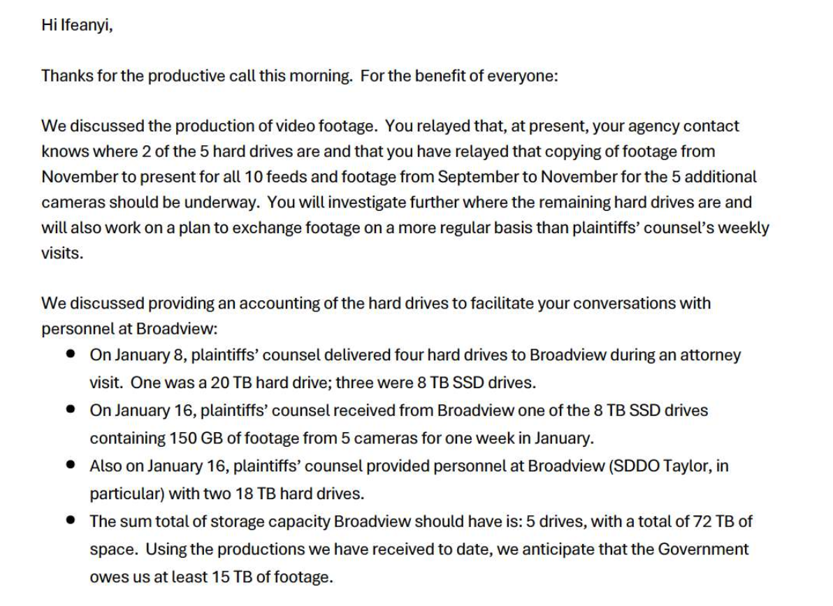 Government Loses Hard Drives It Was Supposed to Put ICE Detention Center Footage On