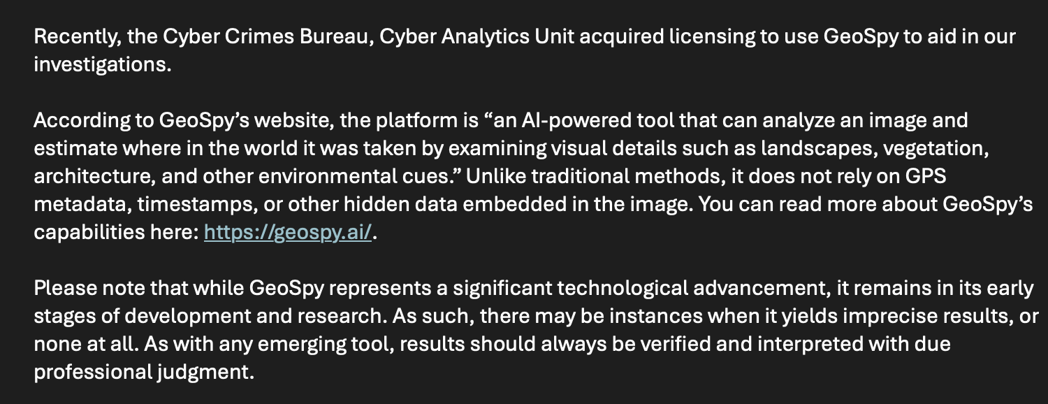 Cops Are Buying ‘GeoSpy’, an AI That Geolocates Photos in Seconds