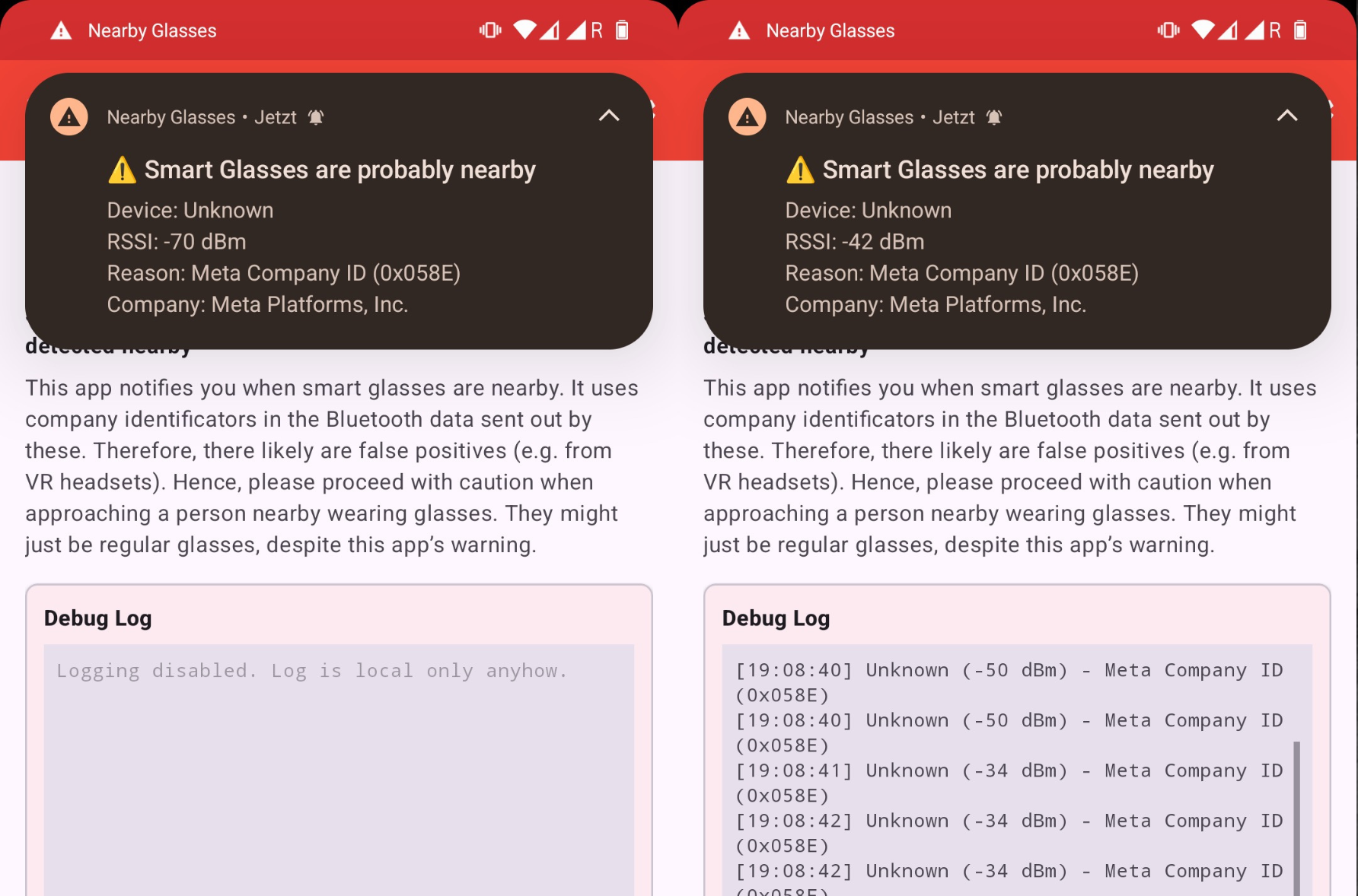 This App Warns You if Someone Is Wearing Smart Glasses Nearby
