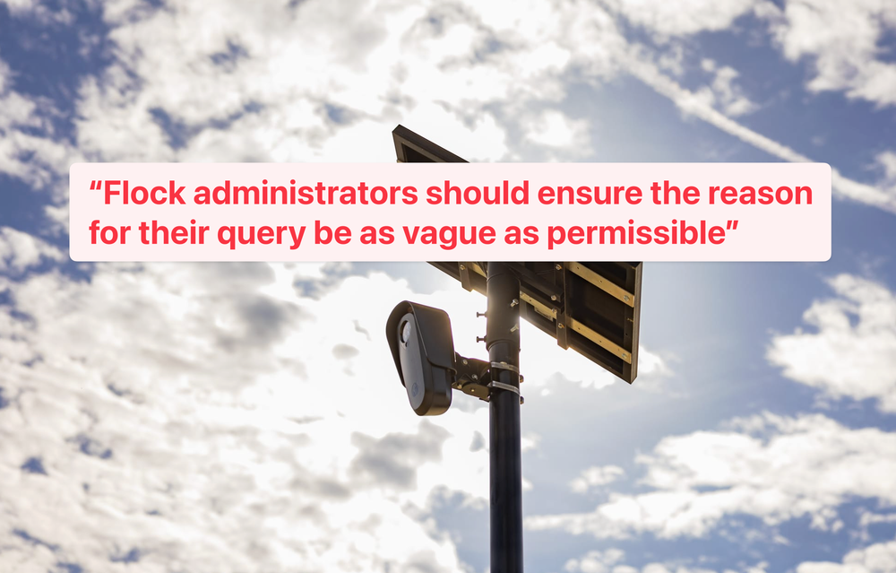 Police Told to Be ‘as Vague as Permissible’ About Why They Use Flock