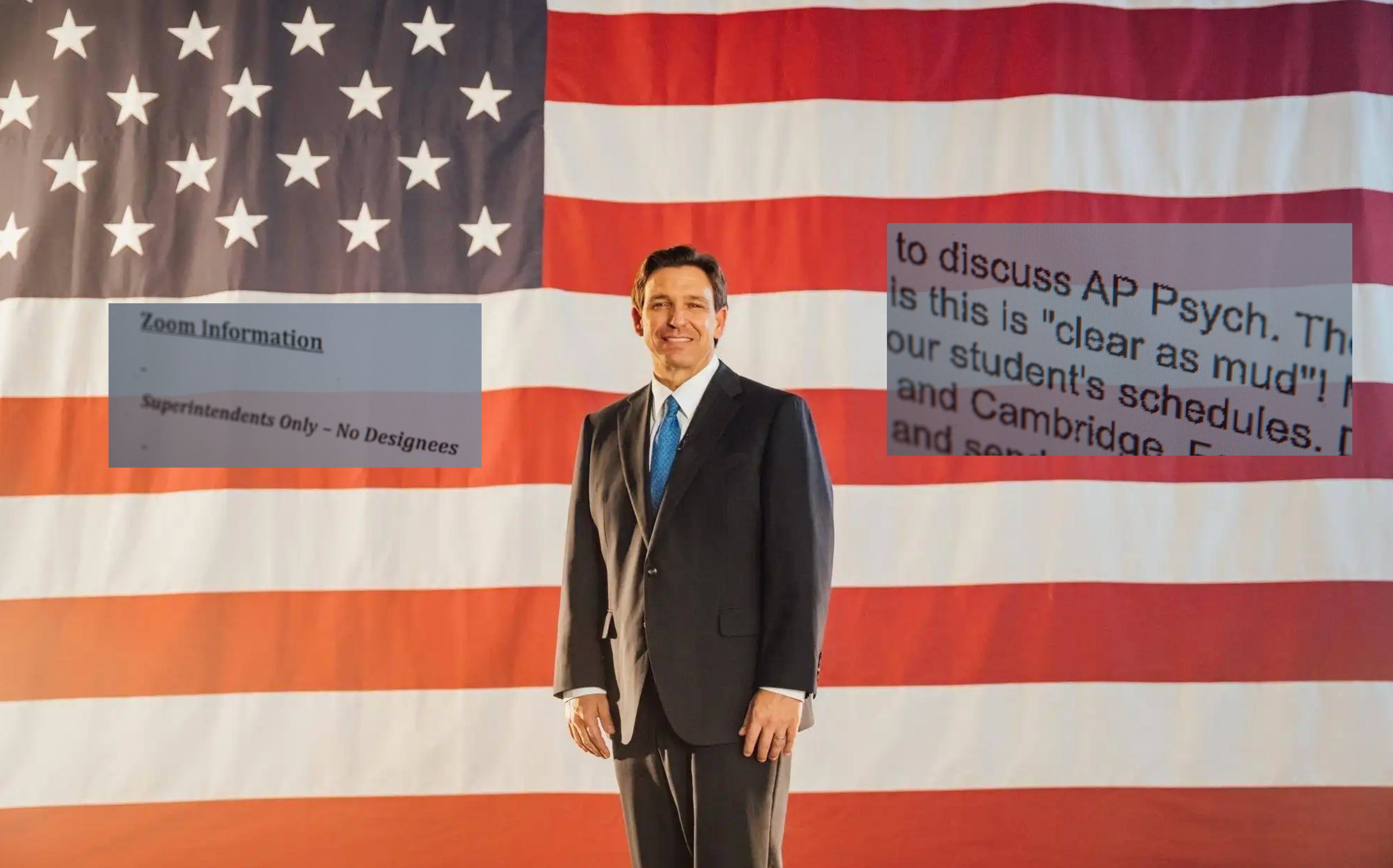 Image: Ron DeSantis. Collage: Jason Koebler