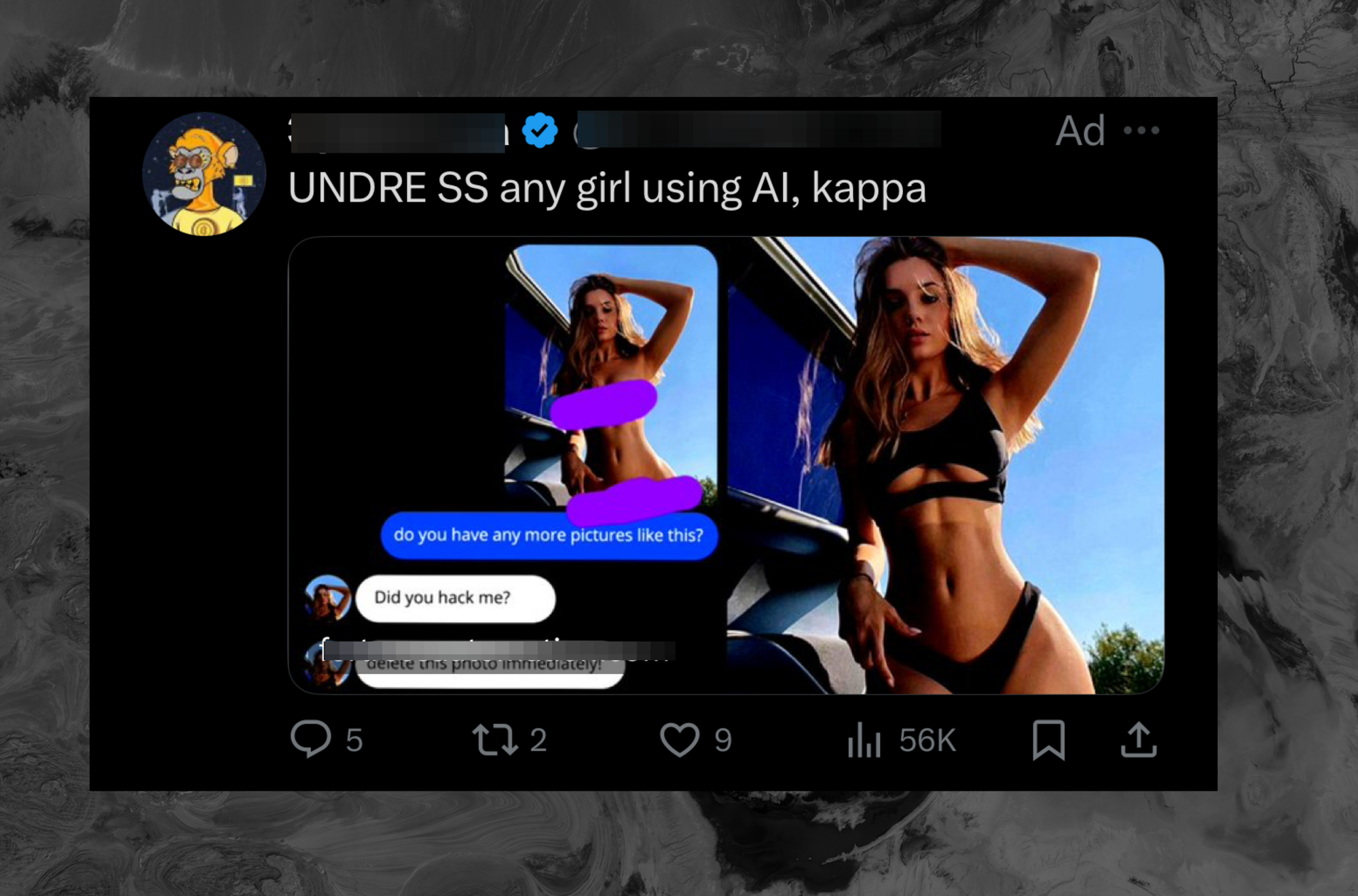Twitter Now Showing Ads For Nonconsensual 'AI Undress' Apps