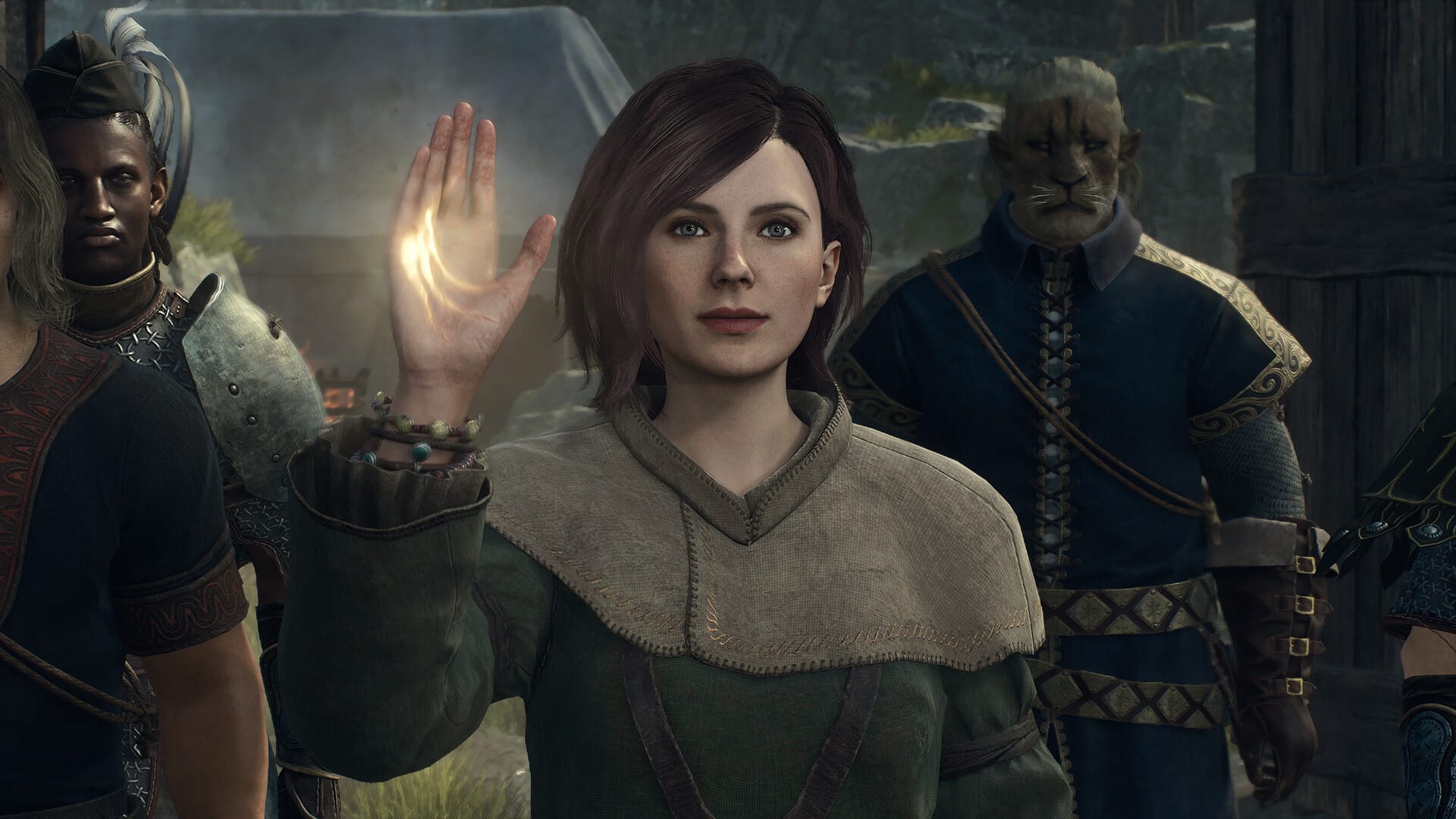 A screenshot of a character from Dragon's Dogma 2.