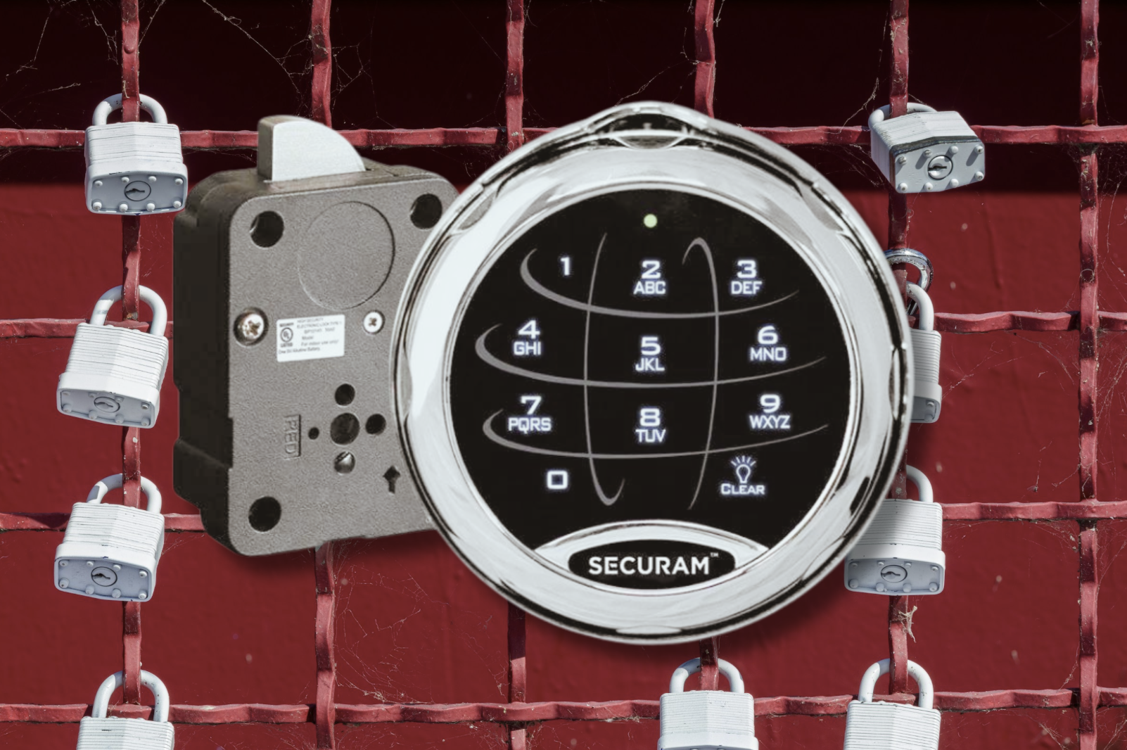 A SECURAM lock.