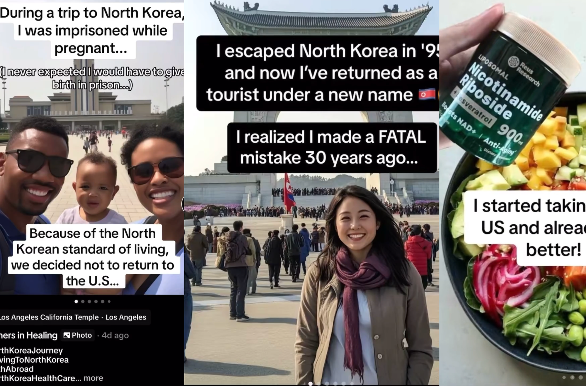 AI-Generated Pro-North Korean TikToks Are Also Bizarre Ads for Supplements