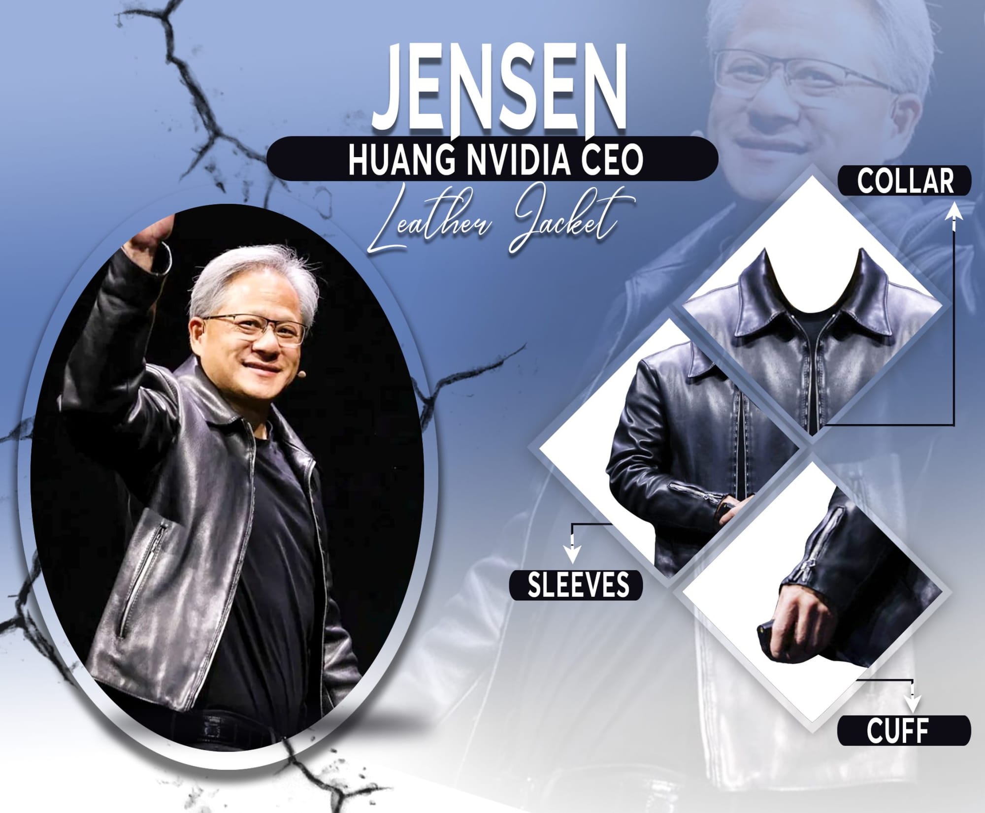 Nvidia CEO Jensen Huang's Iconic Look Used to Promote Knockoff Leather Jackets