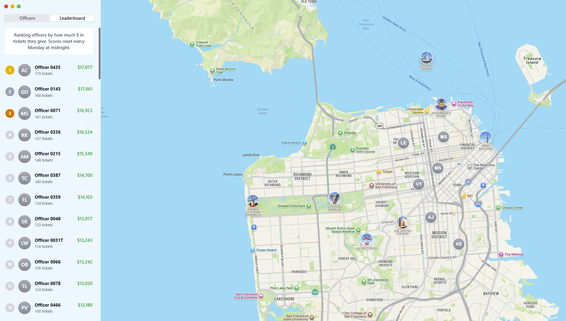 ‘Find My Parking Cops’ Tracks Officers Handing Out Tickets All Around San Francisco