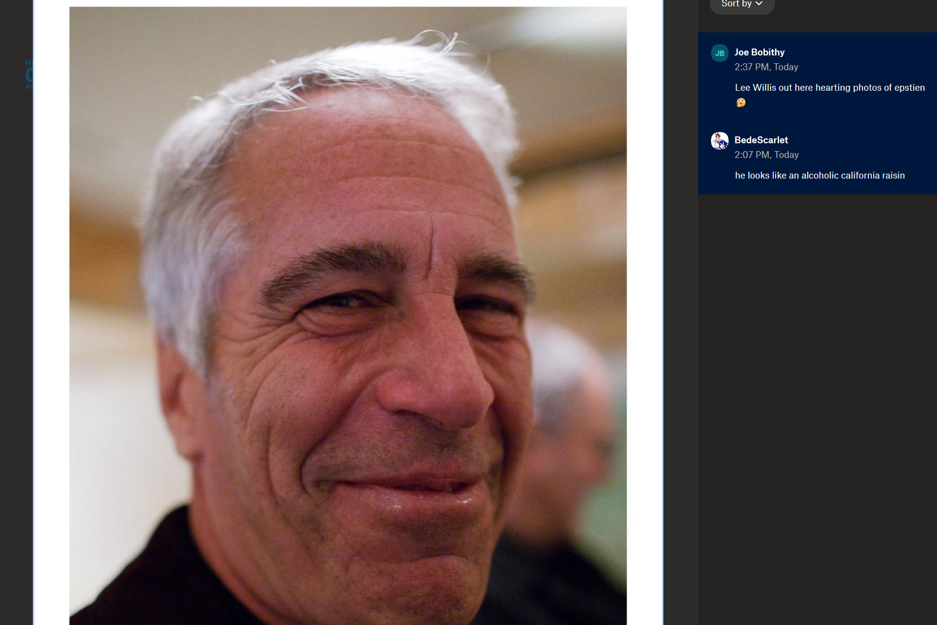 The Government Added a Comments Section to the Epstein Photo Dump