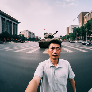 First Google Search Result for Tiananmen Square “Tank Man” Is AI Generated Selfie