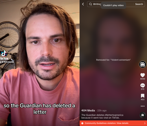 TikTok Deletes 404 Media Video About The Guardian Deleting Bin Laden’s ‘Letter to America’