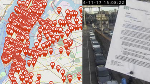 Traffic Camera 'Selfie' Creator Holds Cease and Desist Letter in Front of Traffic Cam