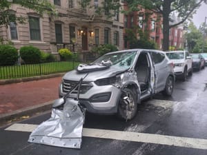 A National Guard Tactical Vehicle T-Boned a Civilian Car in D.C.